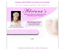 Tablet Screenshot of organicfacial.com